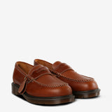 Brown shoes,side view
