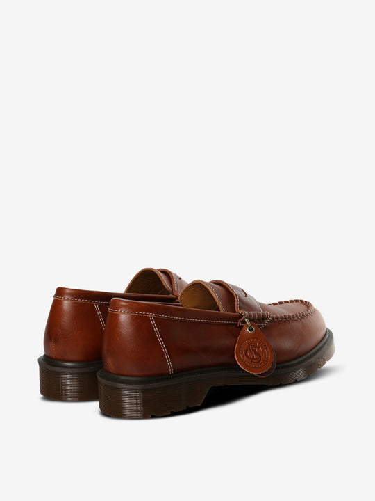 Brown shoes,back view