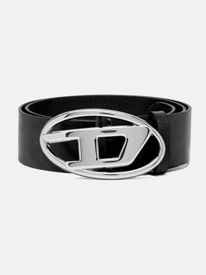 DIESEL - Unisex Leather D Buckle Belt