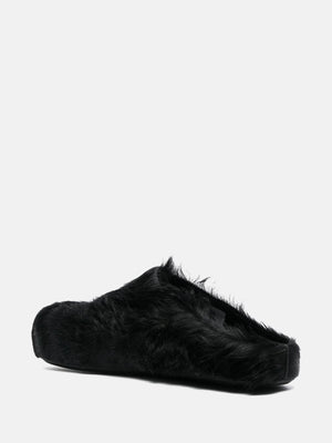 MARNI - Women Long Hair Calfskin Fussbett Sabot Mule