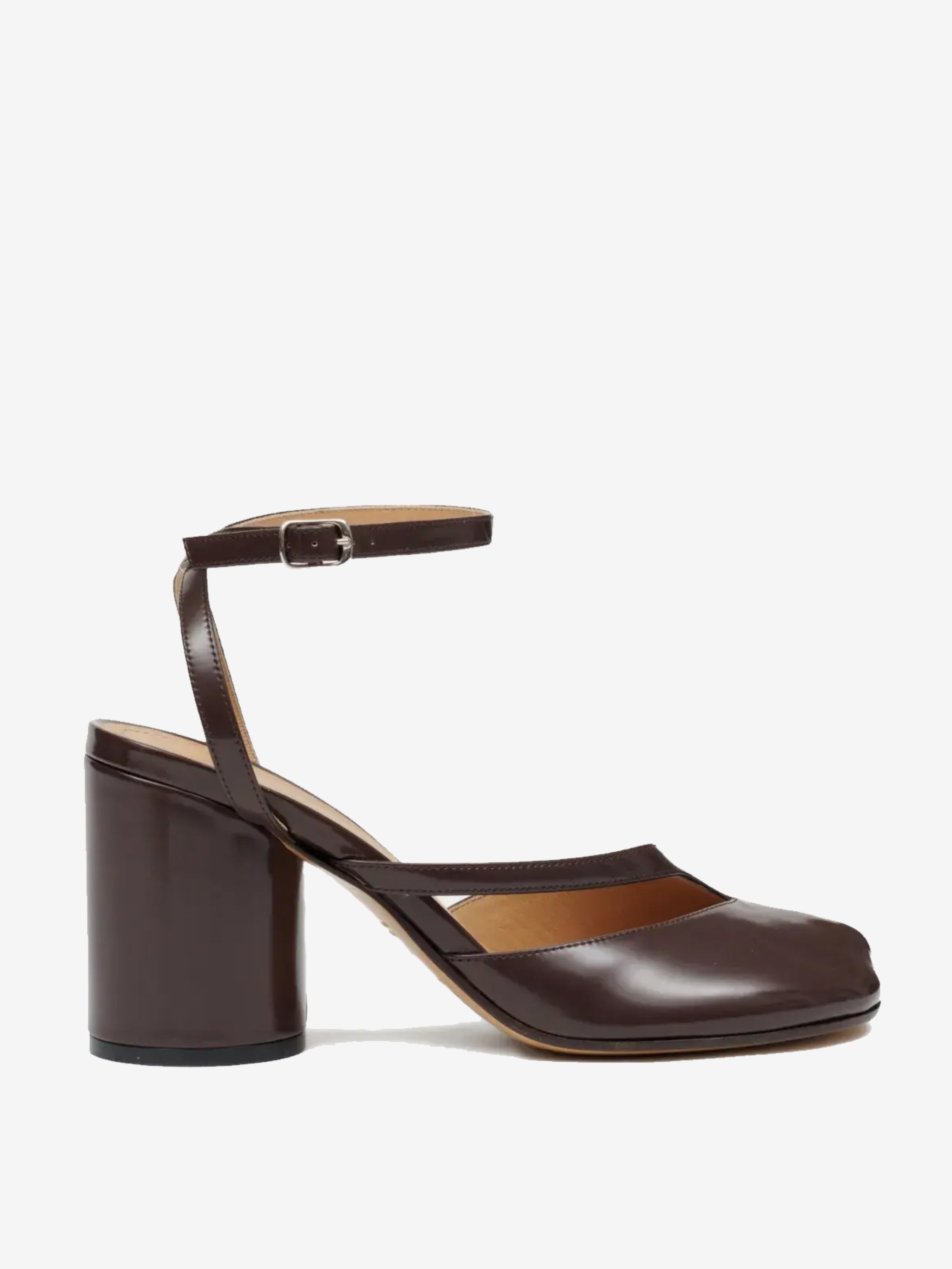 Brown sandal, front view