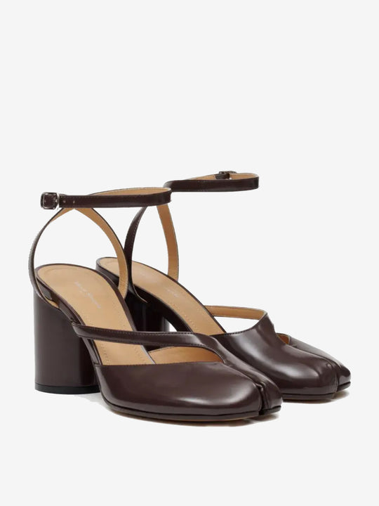 Brown sandal, side view