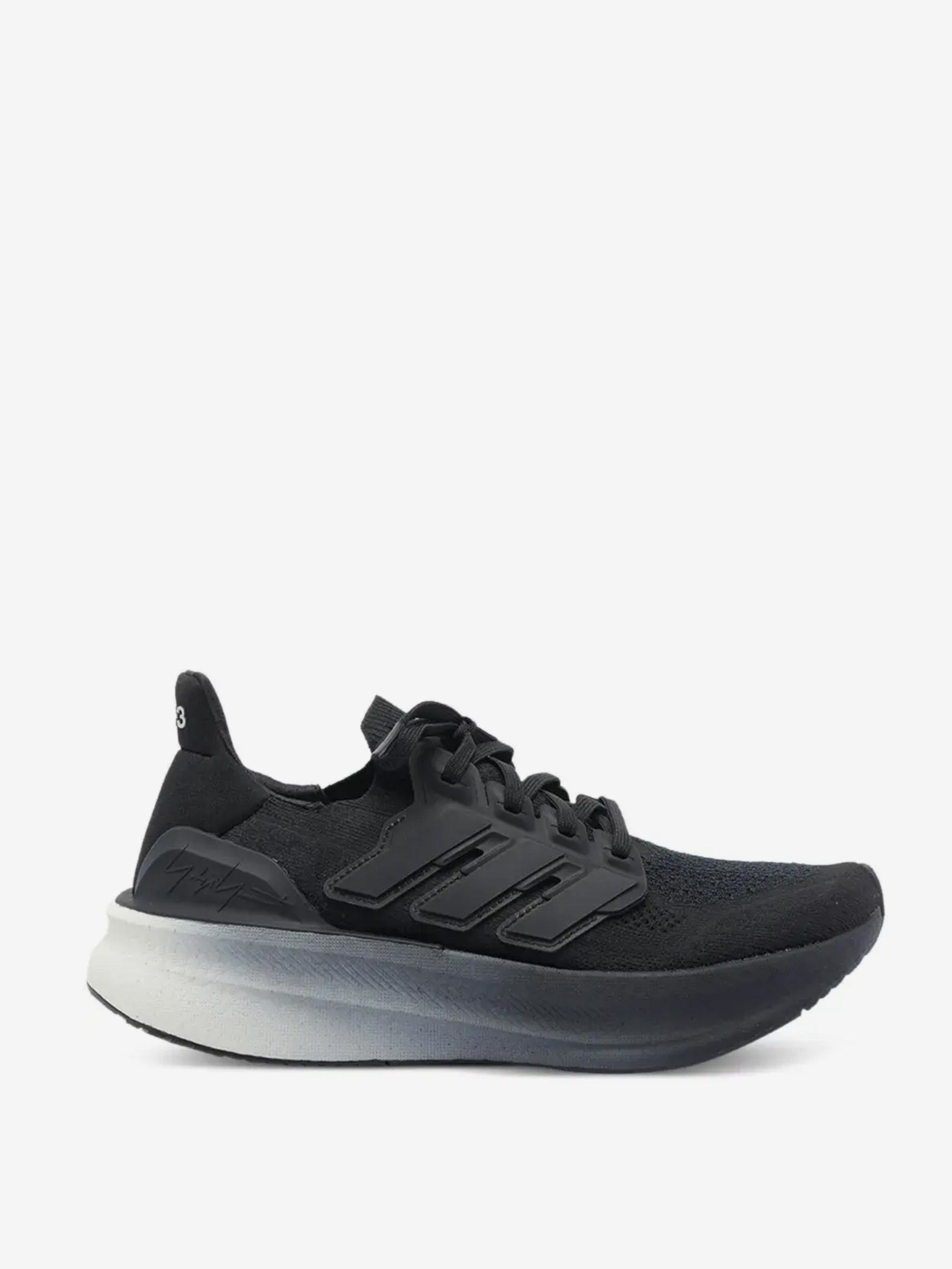 Black sneakers, front view