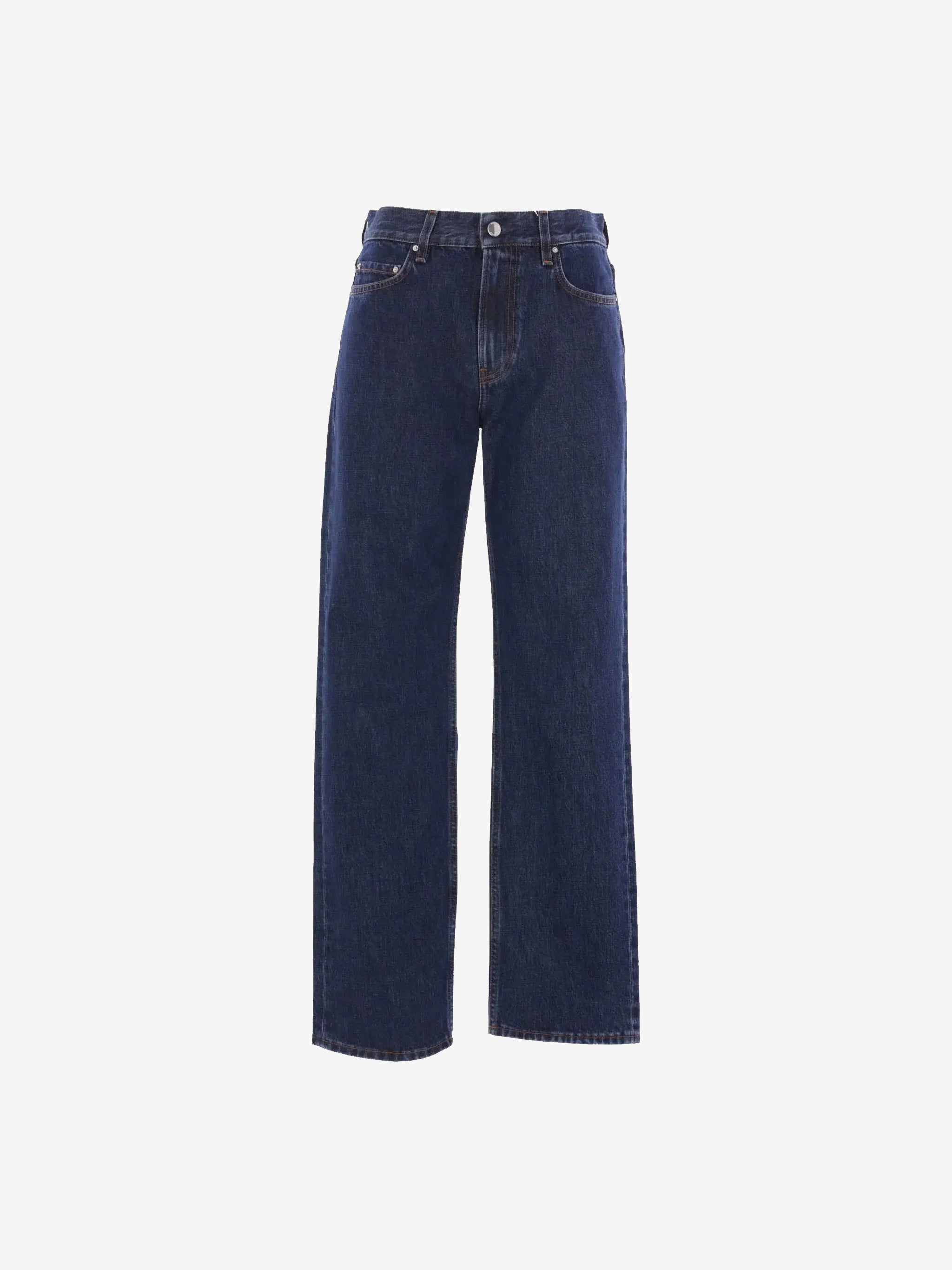 Blue pants, front view