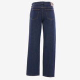 Blue pants, back view