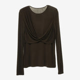 Brown shirt, front view