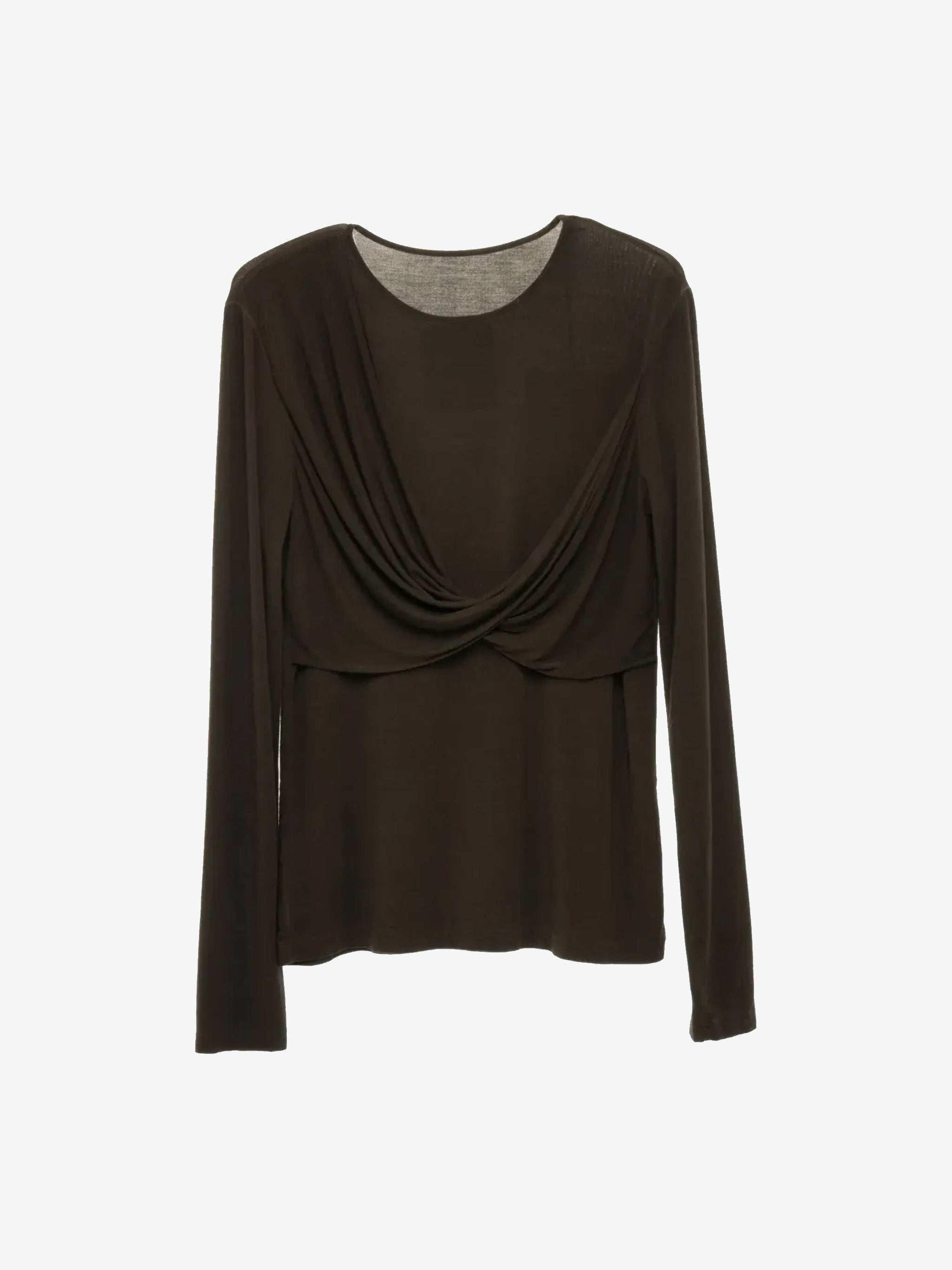 Brown shirt, front view