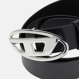 DIESEL - Unisex Leather D Buckle Belt