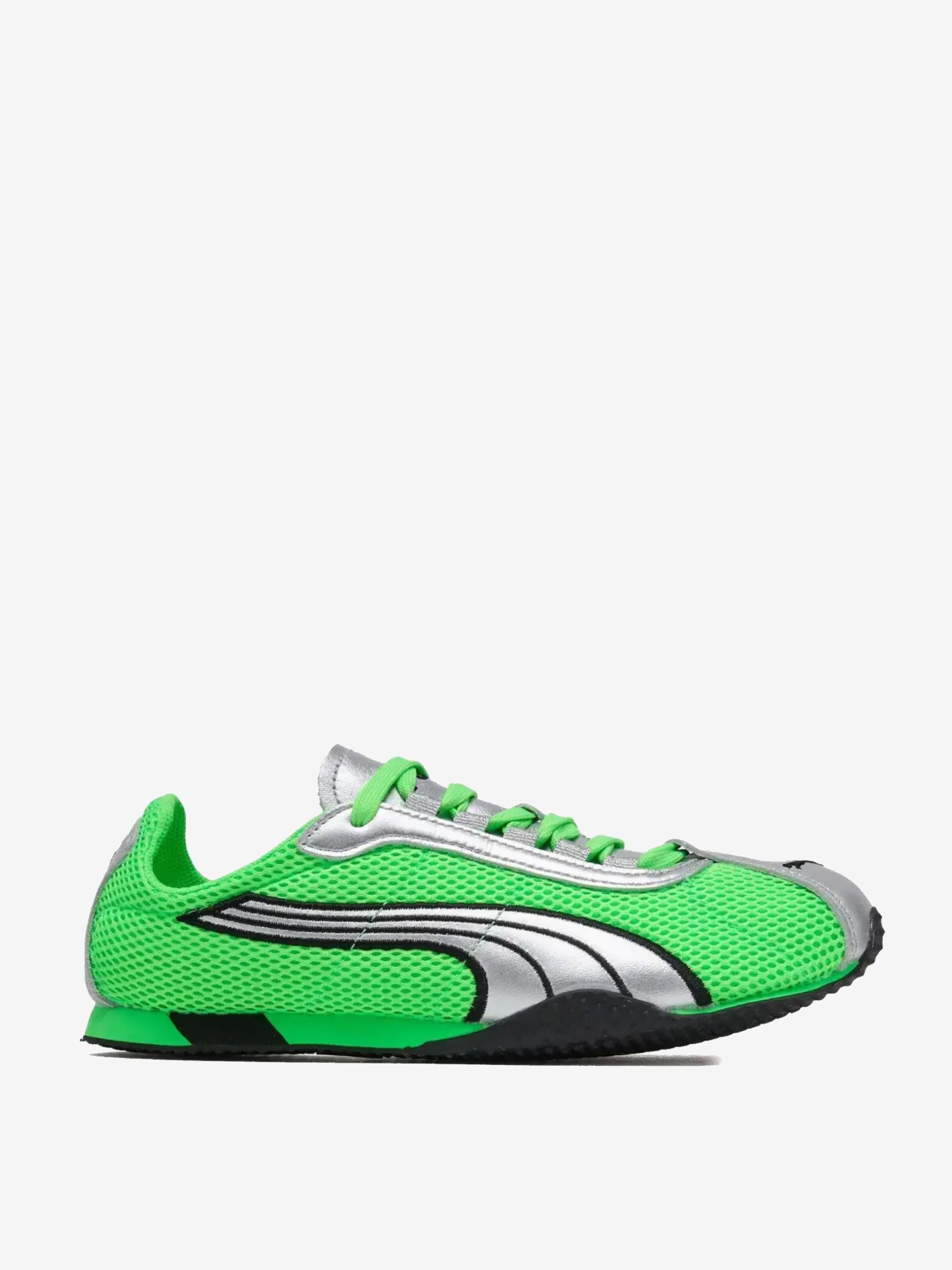 Green sneakers, front view