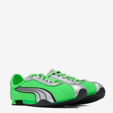 Green sneakers, side view
