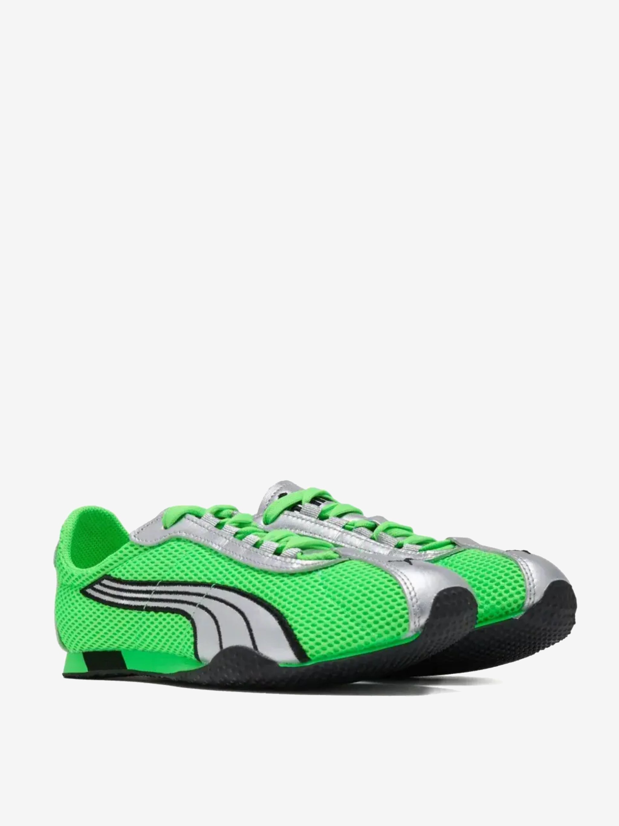 Green sneakers, side view