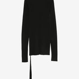 Black top, back view