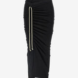 Black skirt, front view