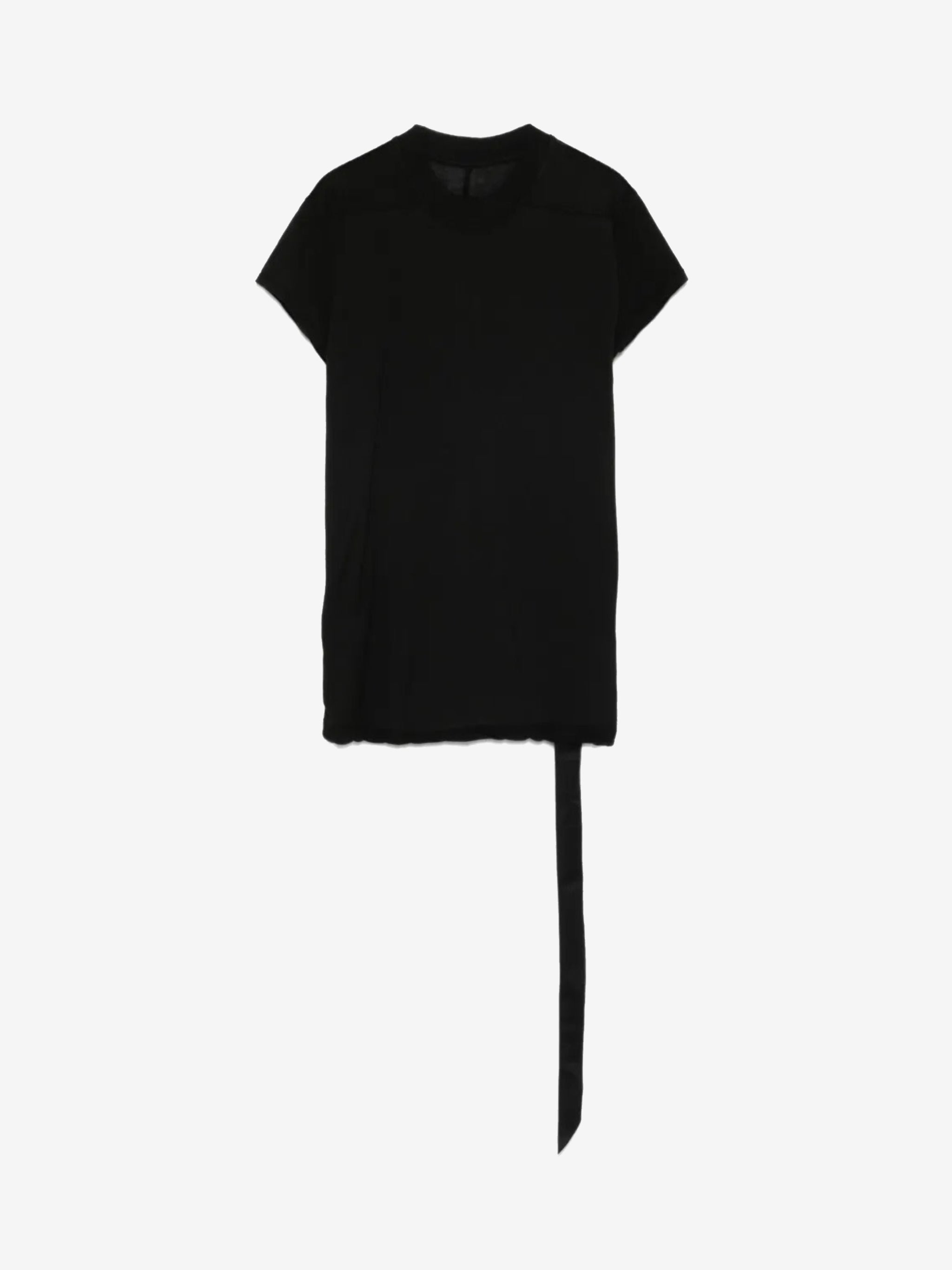 Black T-shirt, back view