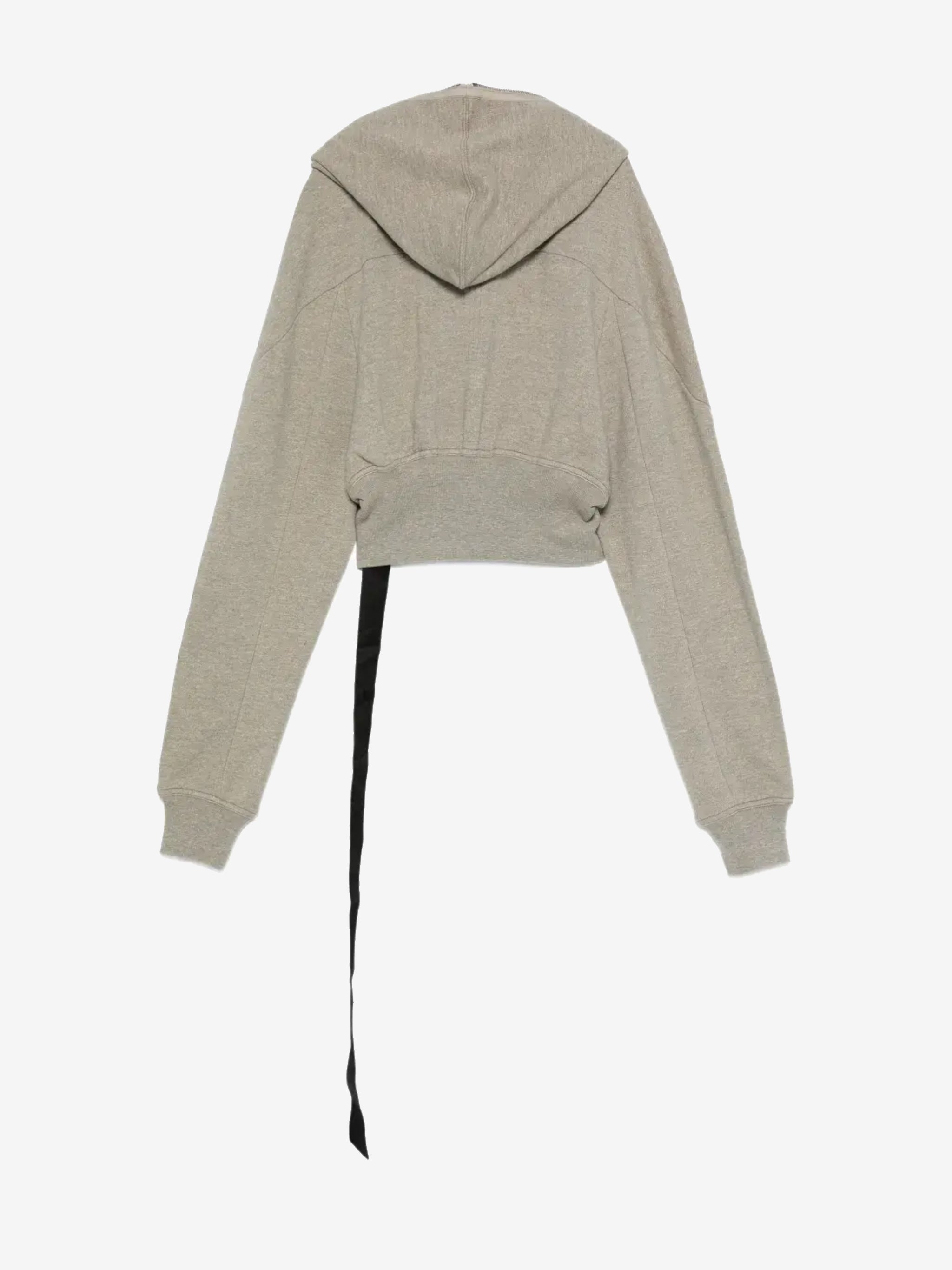 Grey hoodie,back view