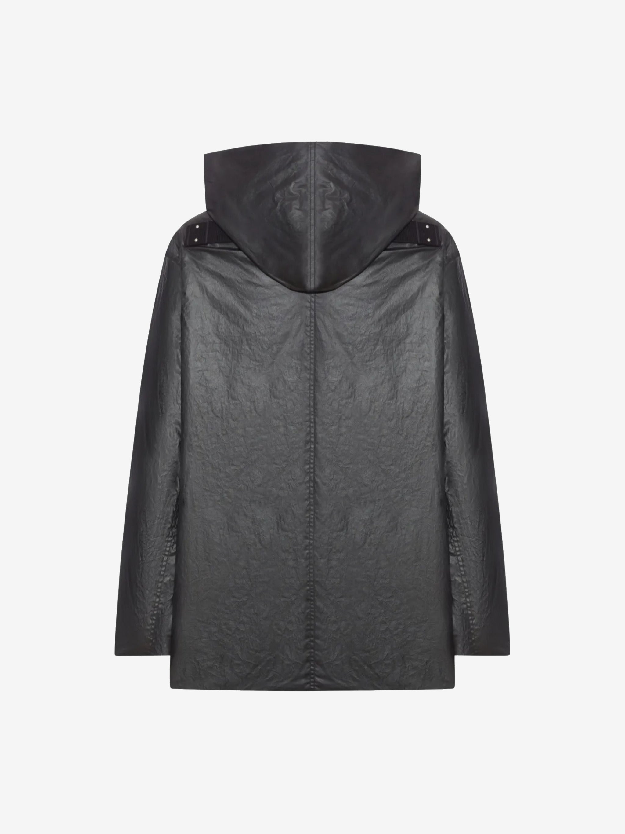 Black jacket, back view