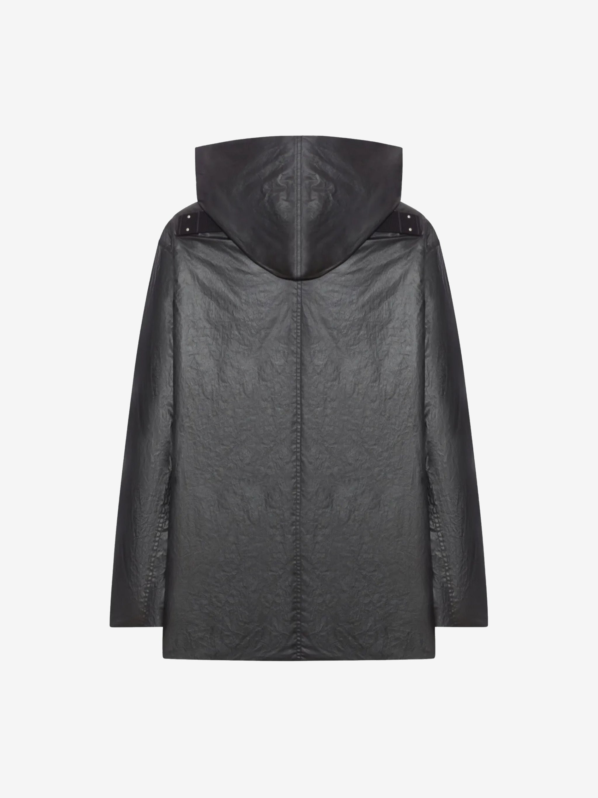 Black jacket, back view