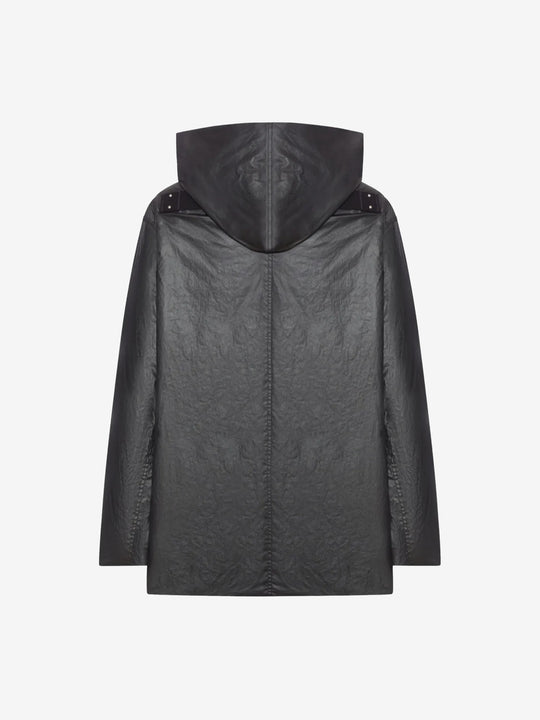 Black jacket, back view