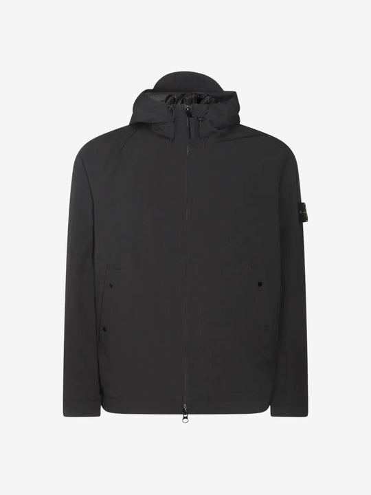 Black coat, front view