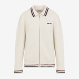 White knitwear, front view