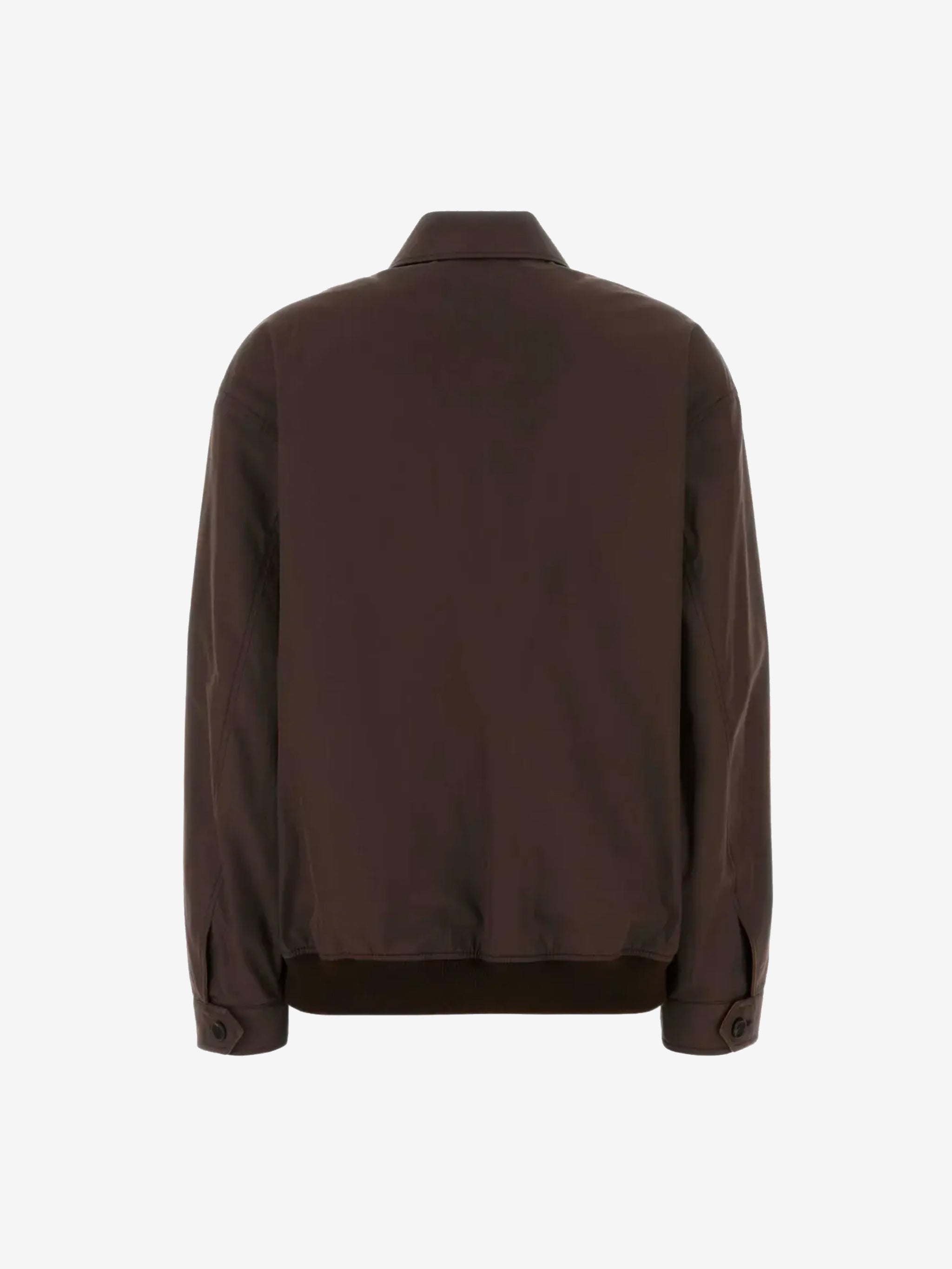 Brown jacket, back view