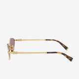 Pink sunglasses, side view