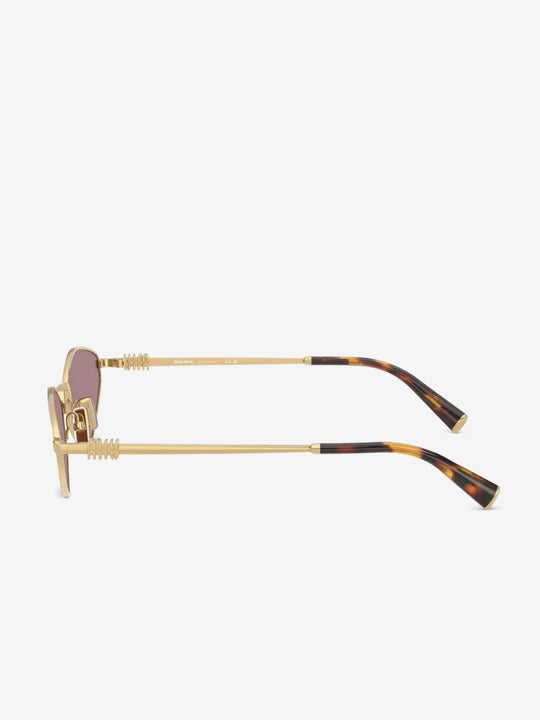 Pink sunglasses, side view