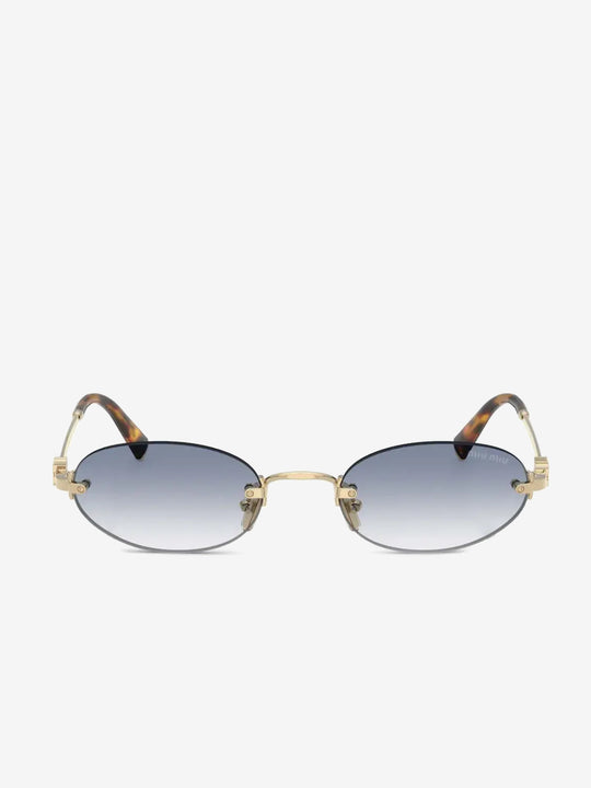 Blue sunglasses, front view