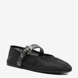 Black flats, side view