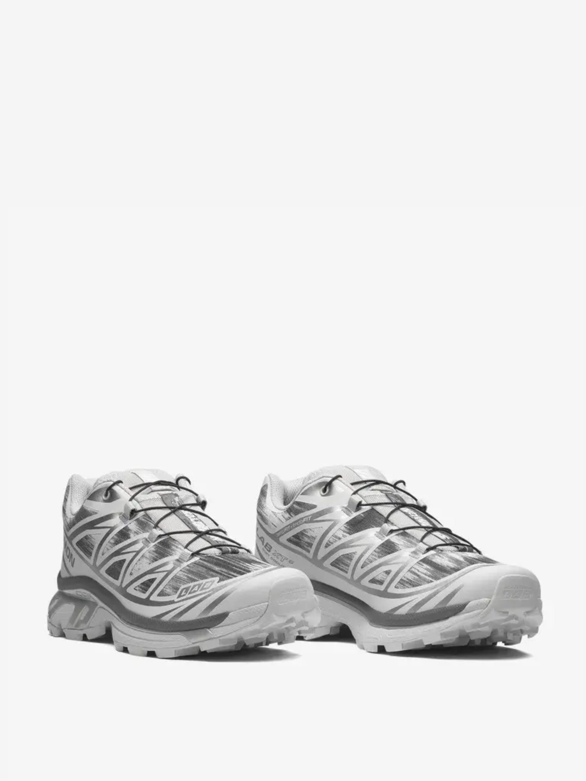 Grey sneakers, side view