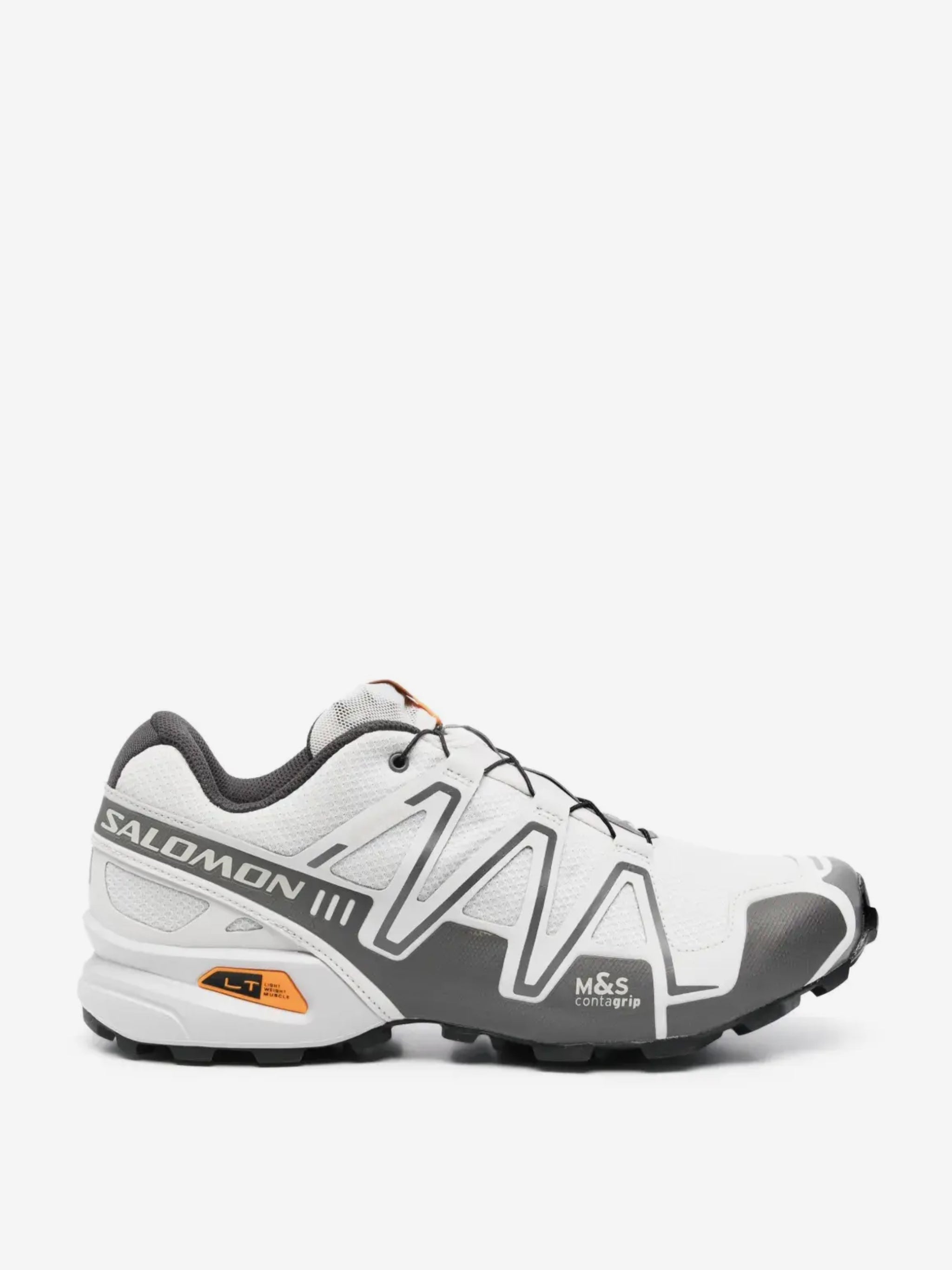 Grey sneakers, front view