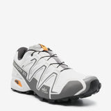 Grey sneakers, side view