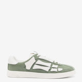 Green sneaker,front view