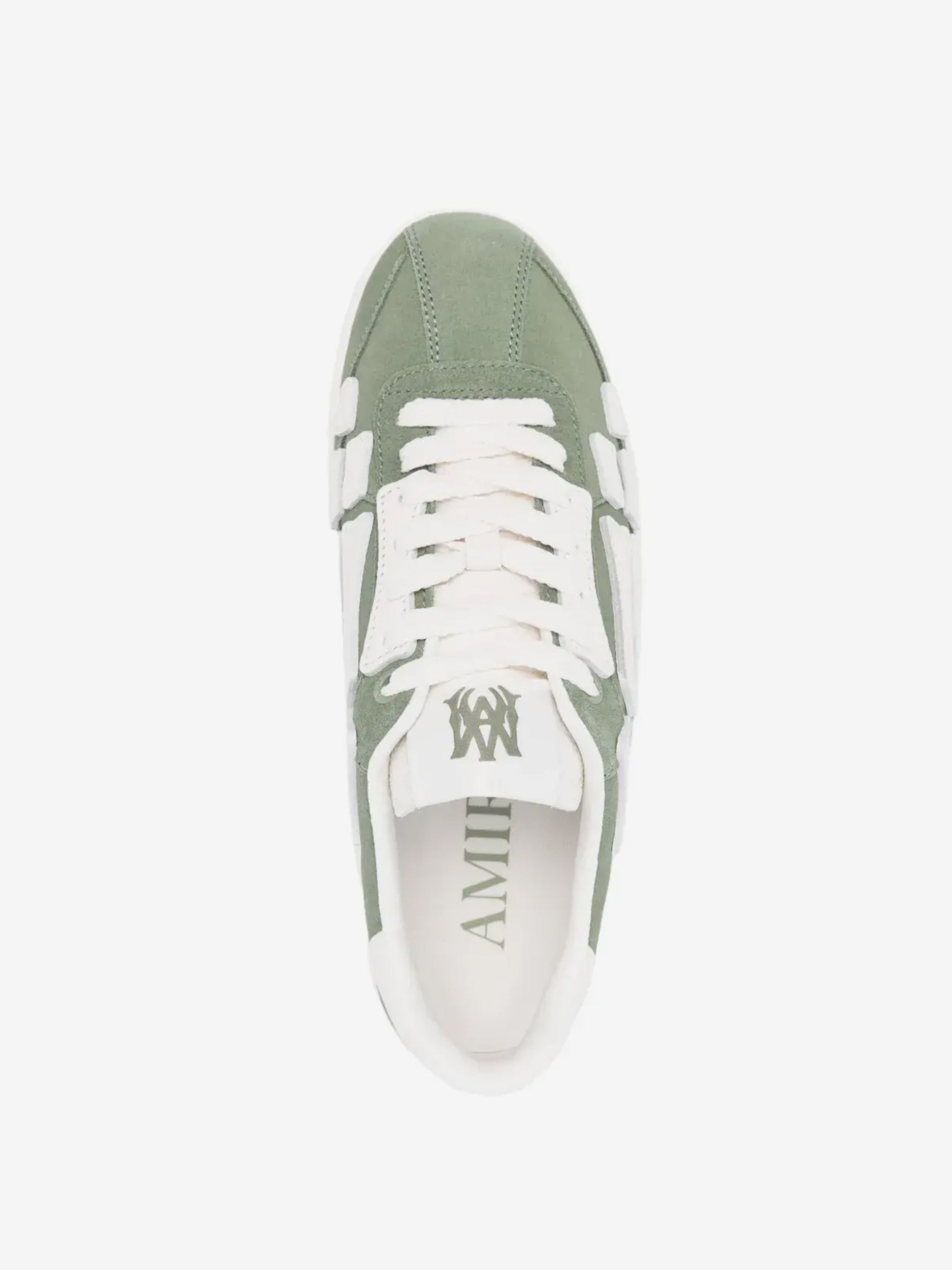 Green sneaker,top view
