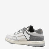 Grey sneakers, back view