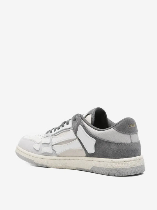 Grey sneakers, back view