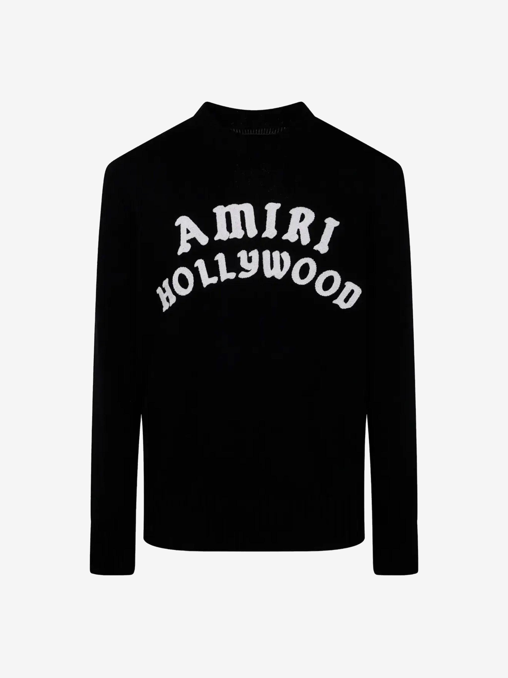 Black knitwear, front view