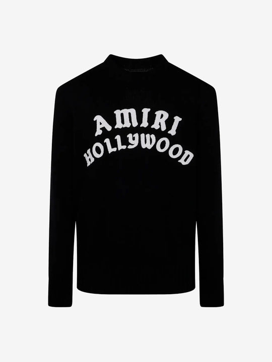 Black knitwear, front view