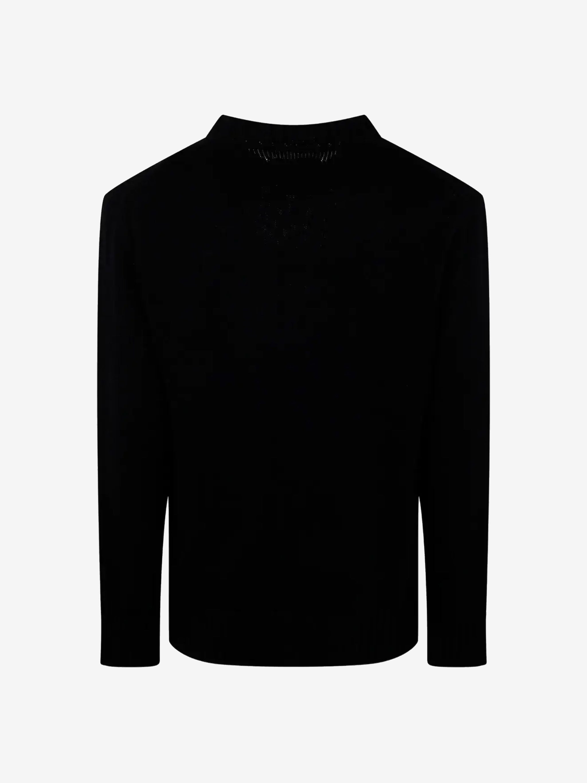 Black knitwear,back view