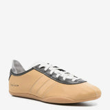 Brown sneakers, side view