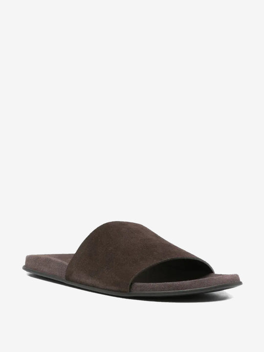 Brown shoes, side view