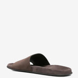 Brown shoes, back view