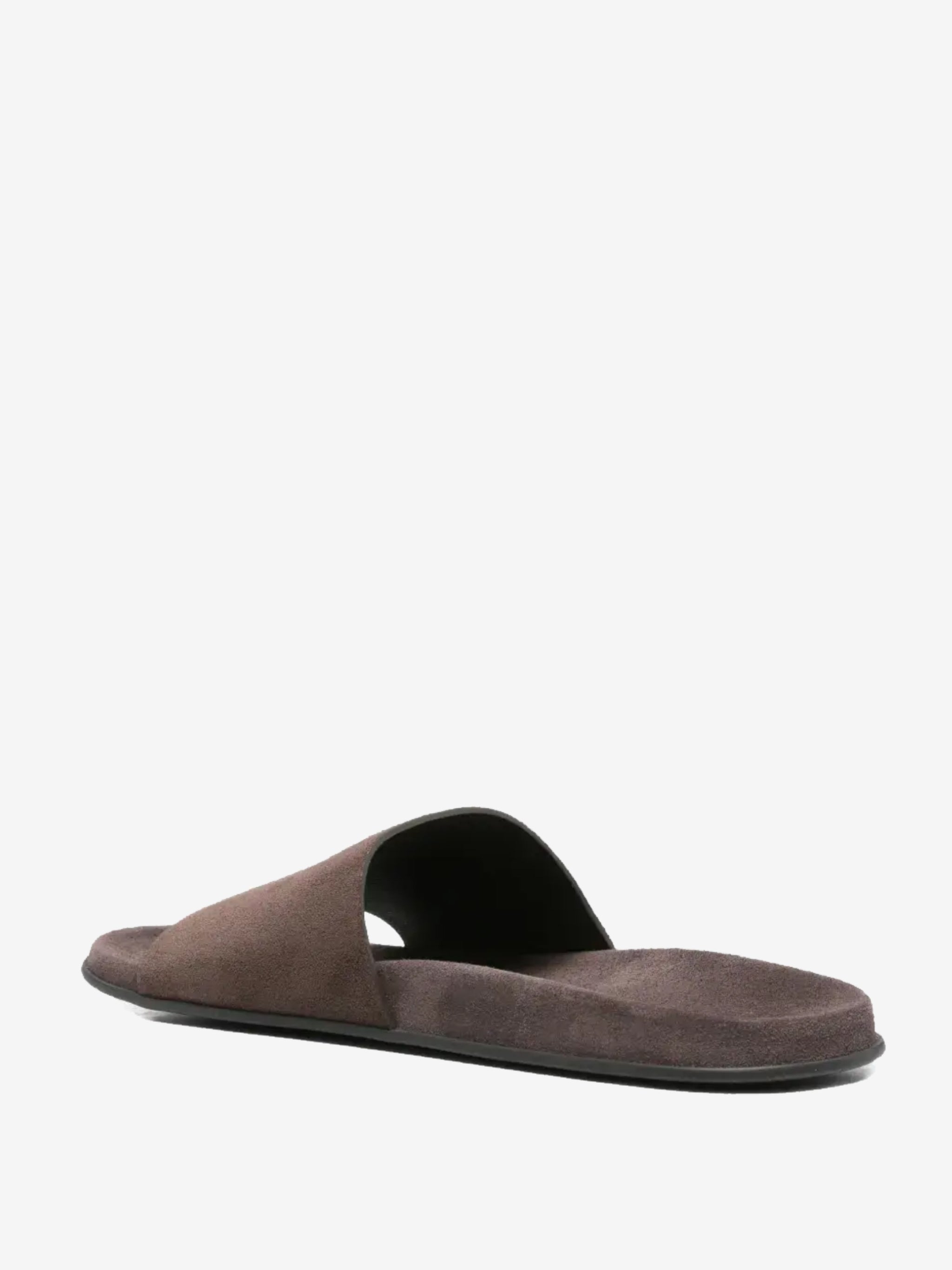 Brown shoes, back view