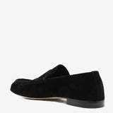 Black shoes, back view