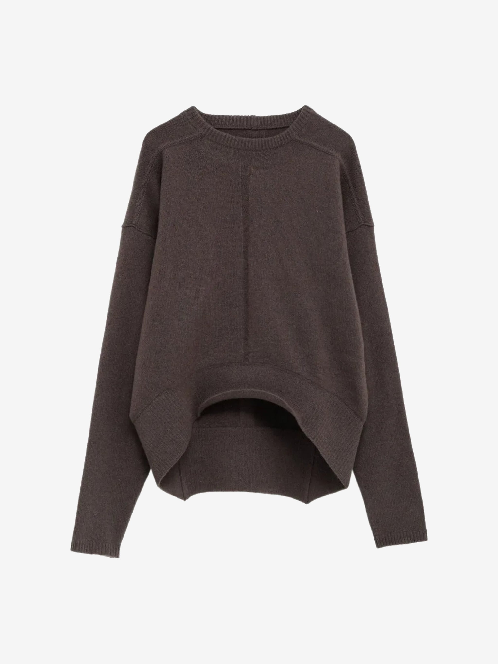 Brown knitwear, front view