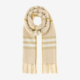 Tan scarf, front view