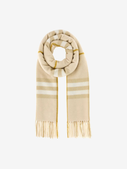 Tan scarf, front view