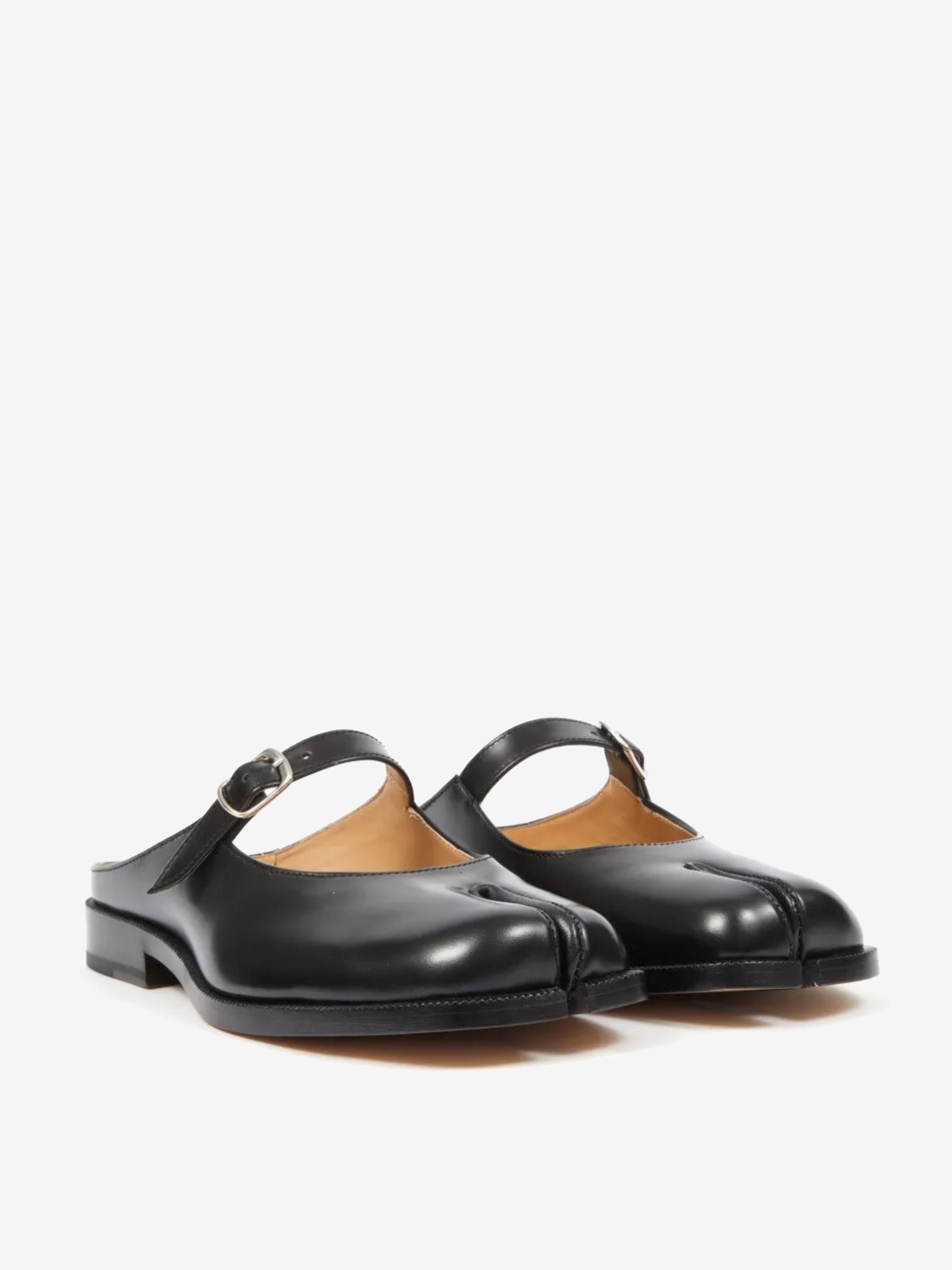 Black mule, side view