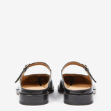 Black mule, back view