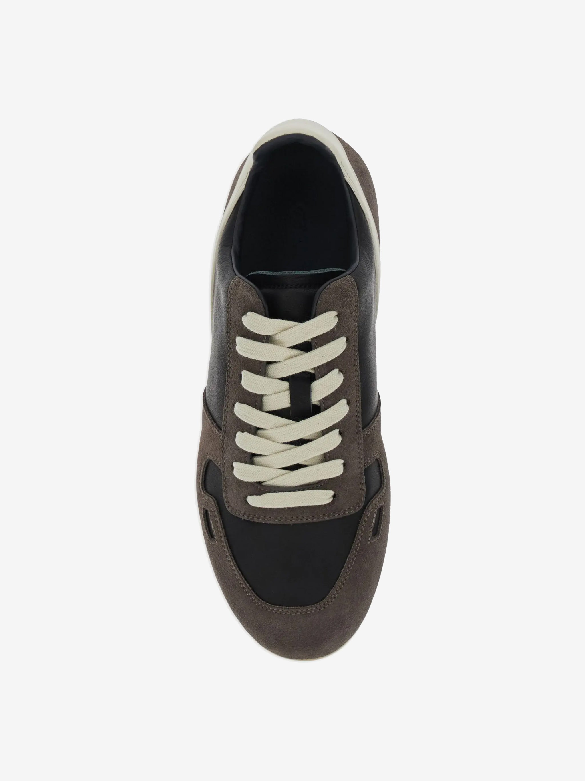 Black sneakers, top view